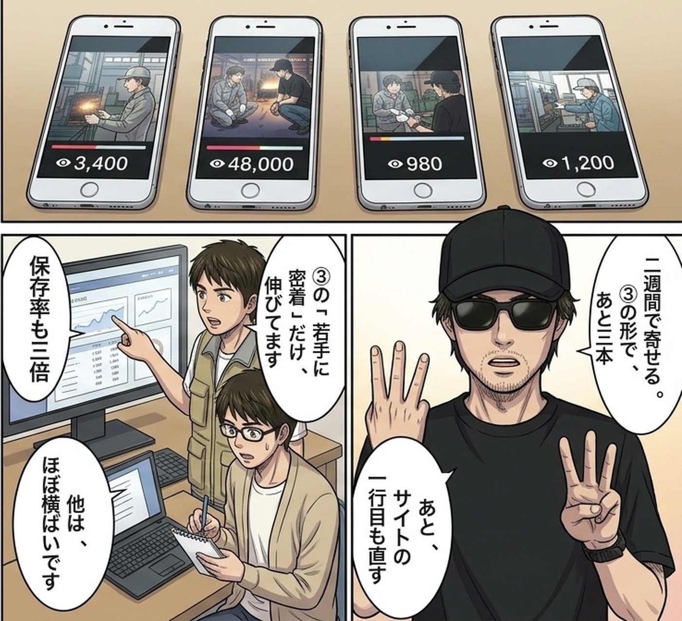 漫画『感動をデザインする』22コマ目