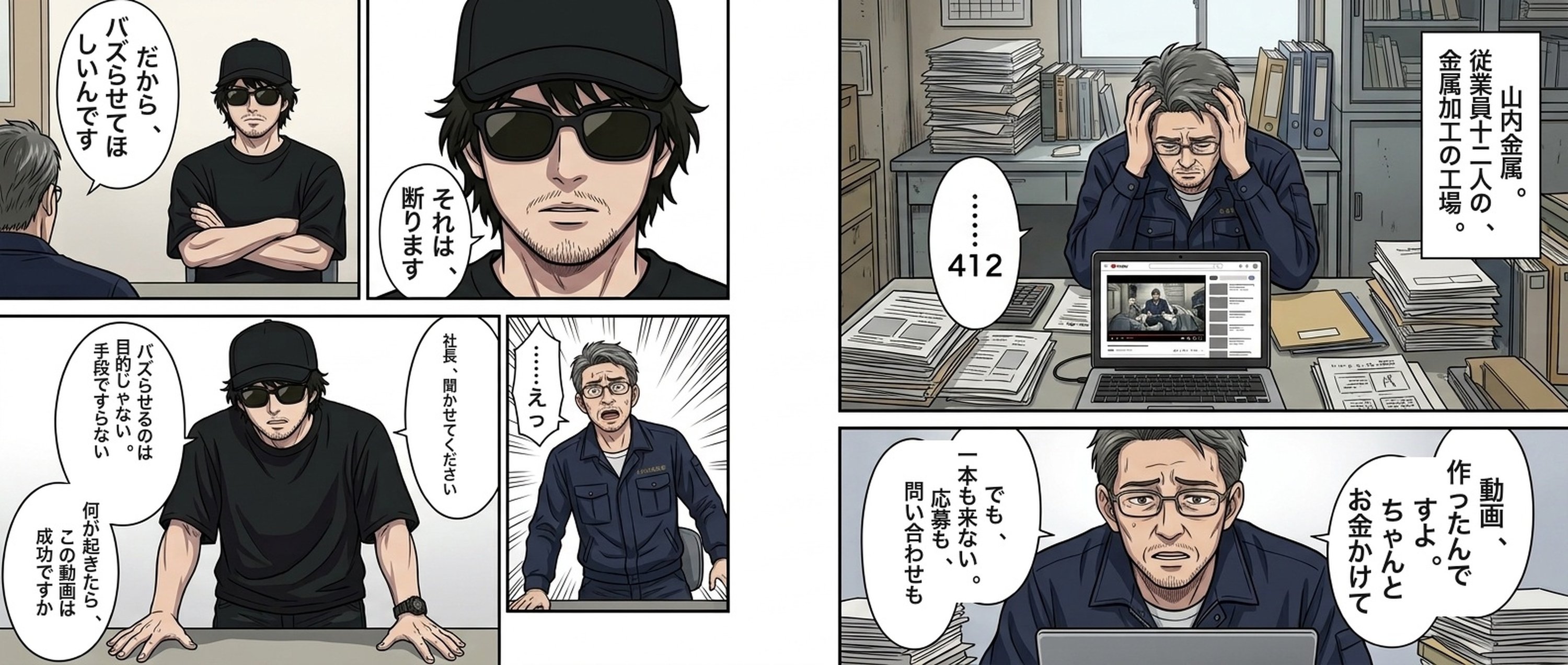 漫画『感動をデザインする』見開き2