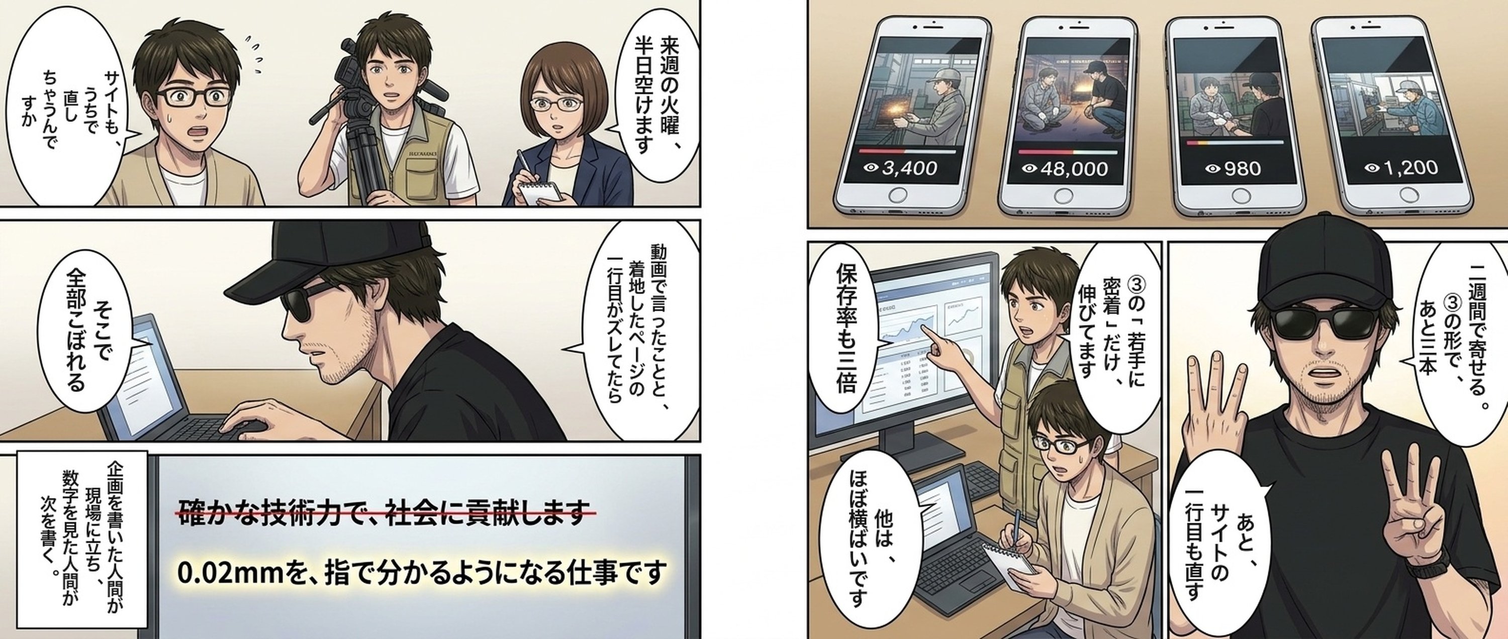 漫画『感動をデザインする』見開き6